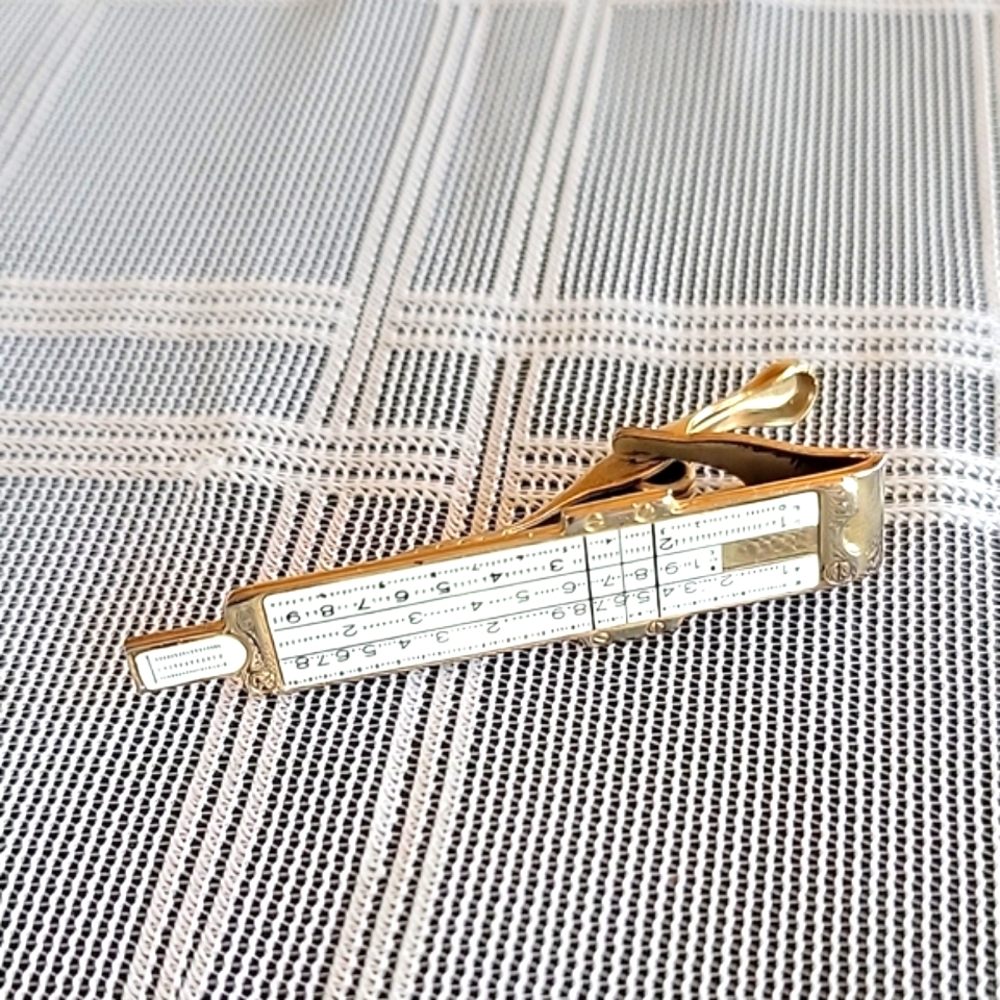 Slide Ruler Tie Bar Clip
